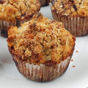 A close up of muffins on a plate