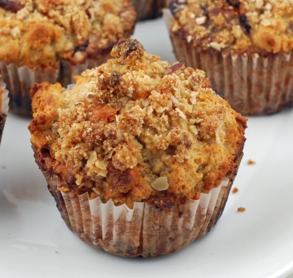 A close up of muffins on a plate